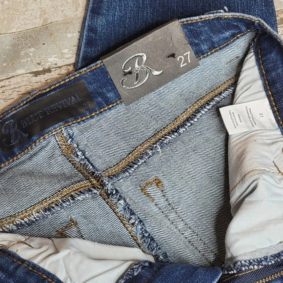BLUE REVIVAL Women's Sienna Mid-Rise Skinny Jeans Milan Medium Wash Size 27 New - Picture 8 of 16